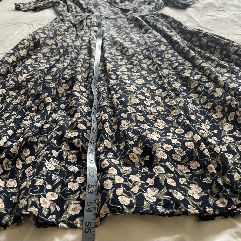 Chaus Floral Tie Waist Midi Dress - Picture 3 of 17
